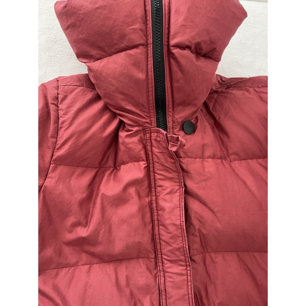 Vintage 80's Frostline Kit Quilted Goose Down Puffer Women's SM Sienna Red Coat - Picture 12 of 16